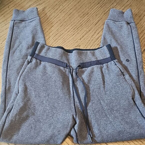 Lululemon heather blue jogger sweatpants size 4 - Picture 2 of 16